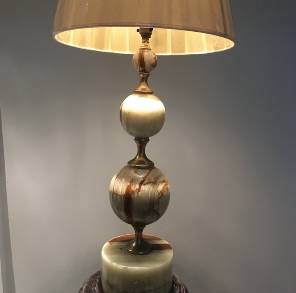 Italian Onyx Lamp 1970s
